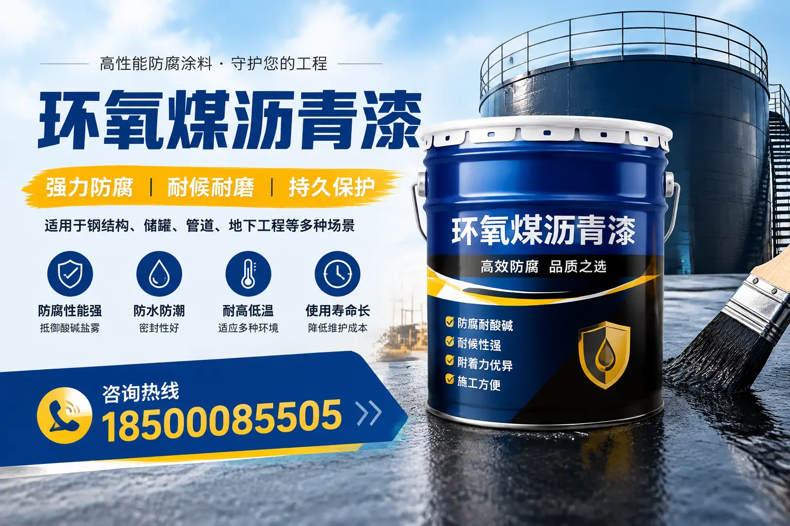 环氧煤沥青漆在工业中的应用,商丘企业的选择